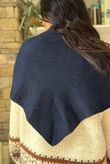 Nora Knit Shawl Navy